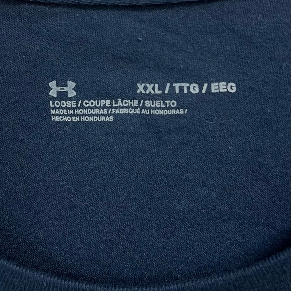 NWT Under Armour Mens Graphic Logo Tee T-Shirt Navy Blue - Picture 8 of 11